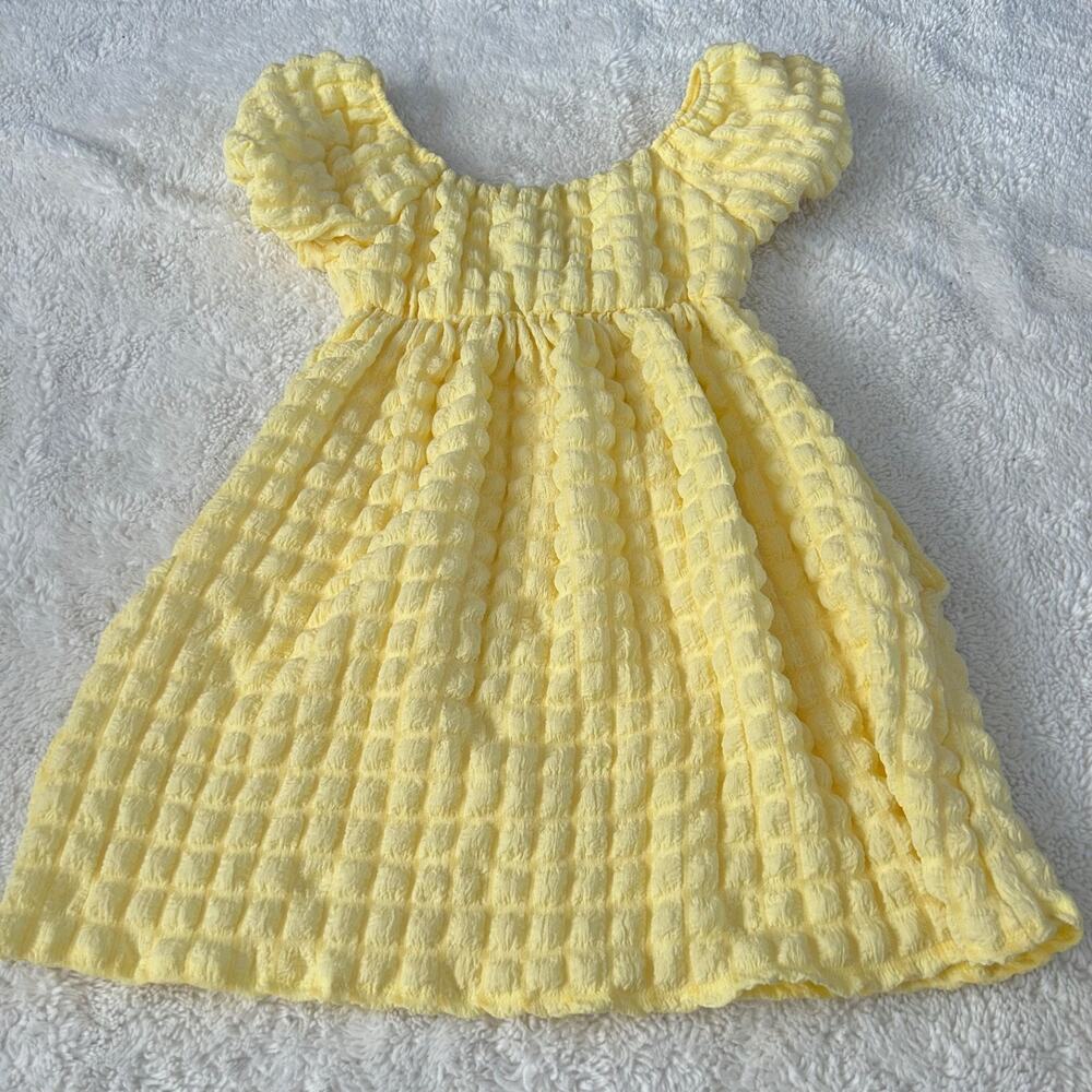 Bucket List Womens NWT Yellow Bubble Dress Sz Made in USA Preppy Clean Girl